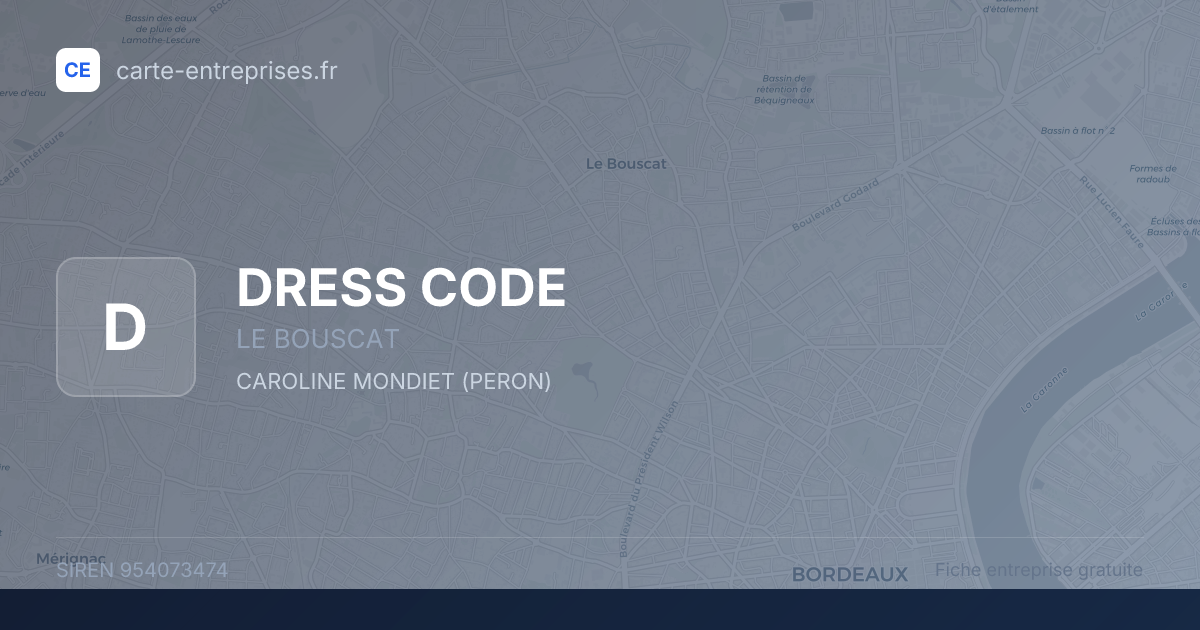 DRESS CODE — 954073474 — fiche entreprise