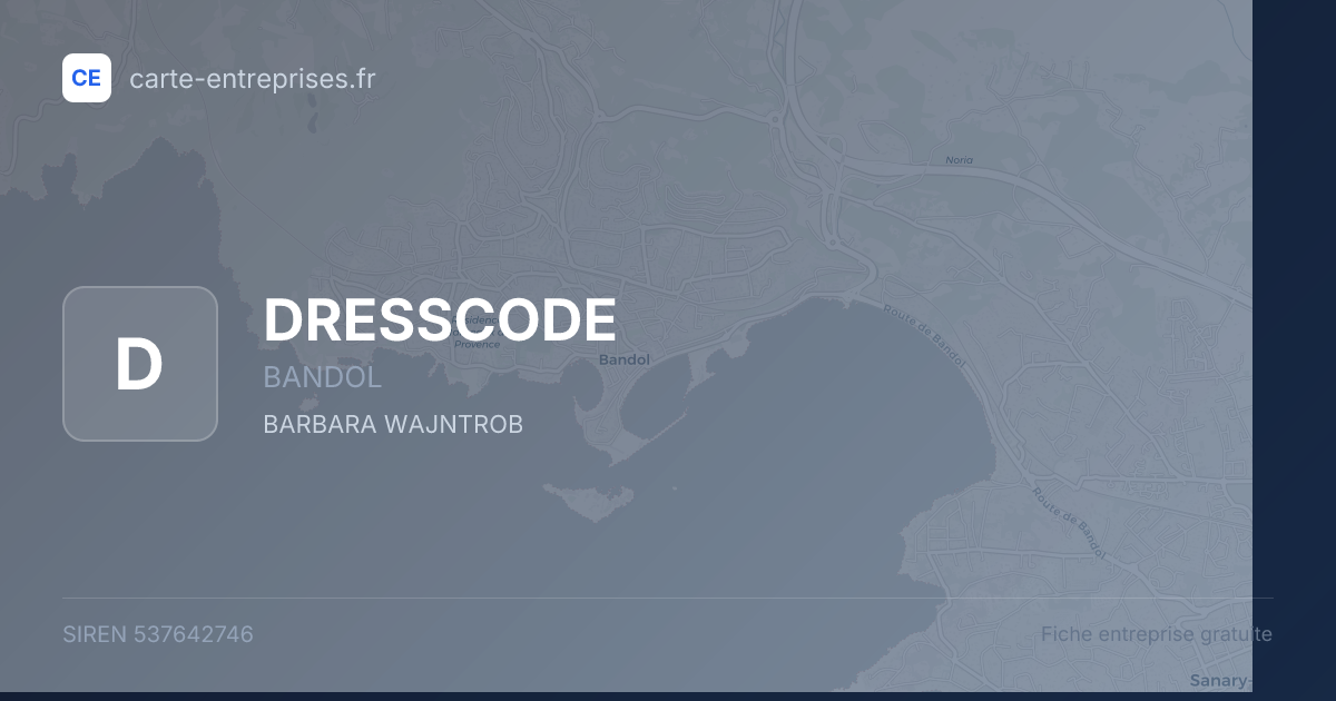 DRESSCODE — 537642746 — fiche entreprise