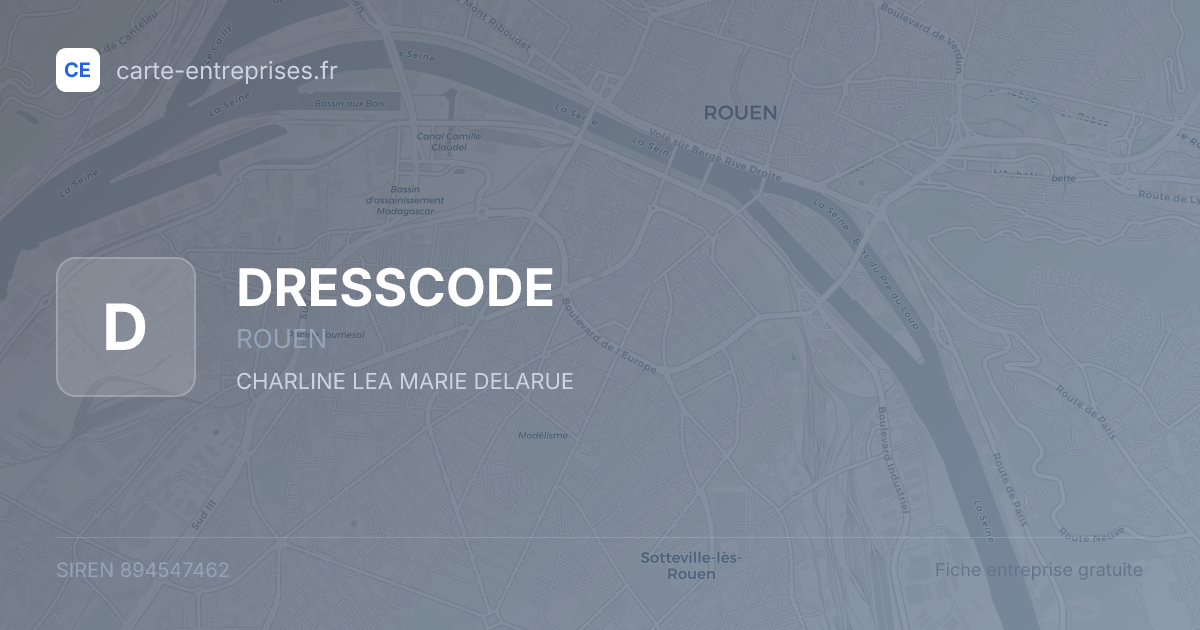 DRESSCODE — 894547462 — fiche entreprise