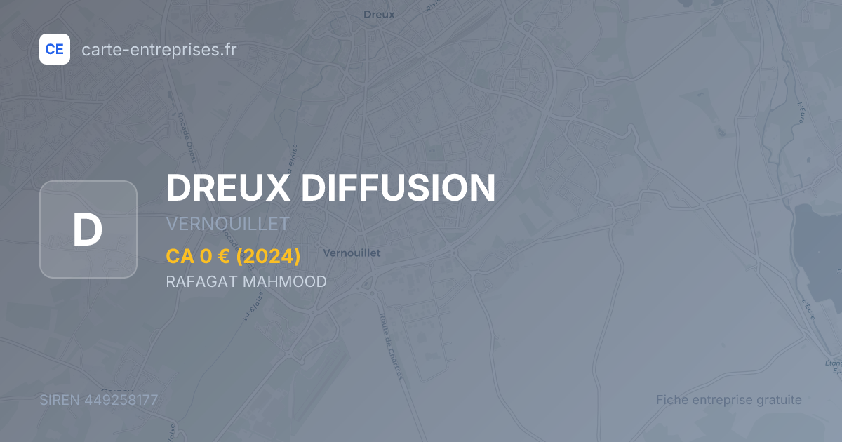 DREUX DIFFUSION — 449258177 — fiche entreprise
