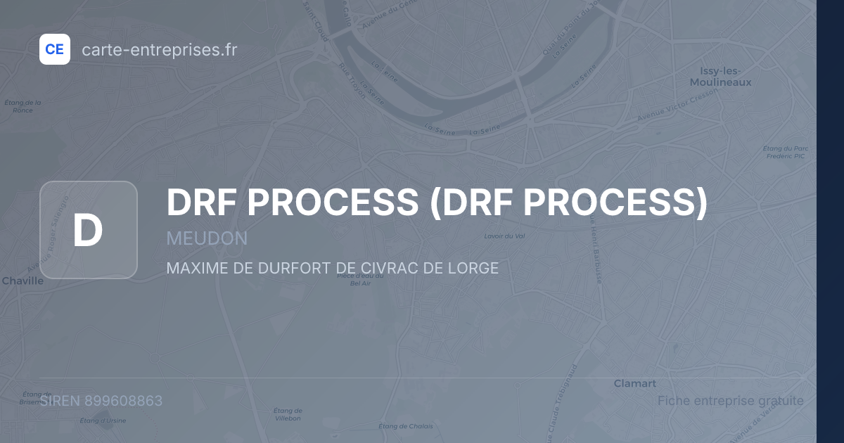 DRF PROCESS — 899608863 — fiche entreprise