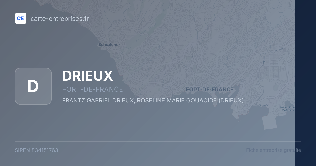 DRIEUX — 834151763 — fiche entreprise