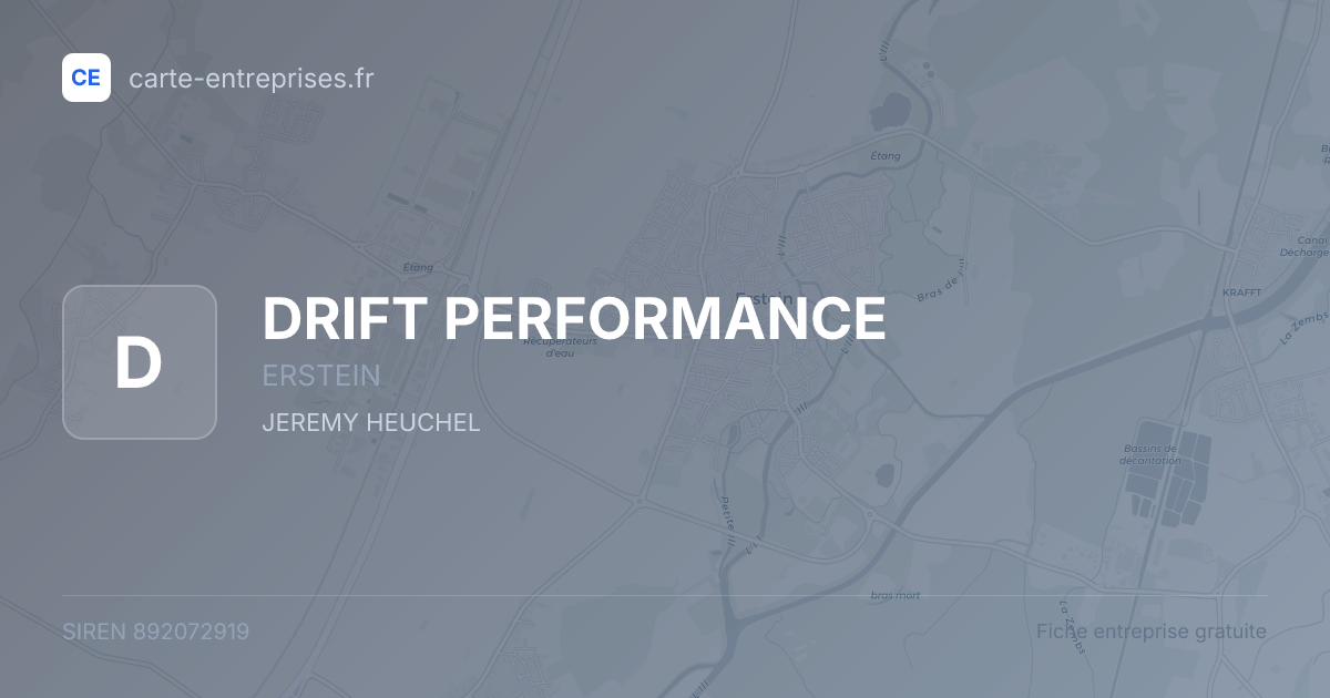 DRIFT PERFORMANCE — 892072919 — fiche entreprise
