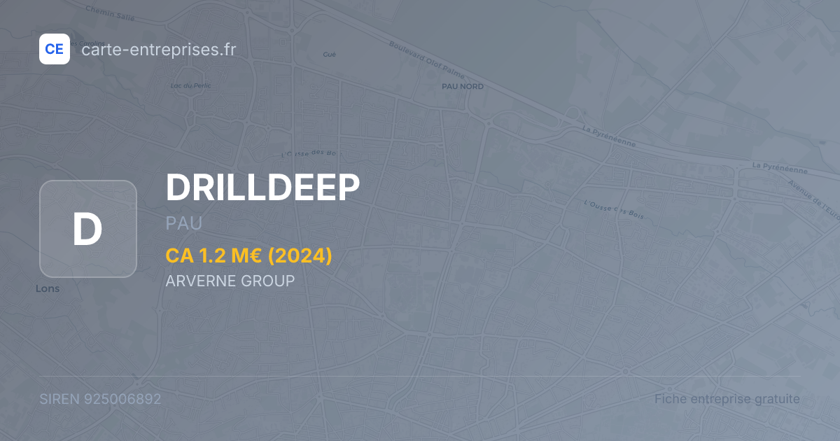 DRILLDEEP — 925006892 — fiche entreprise
