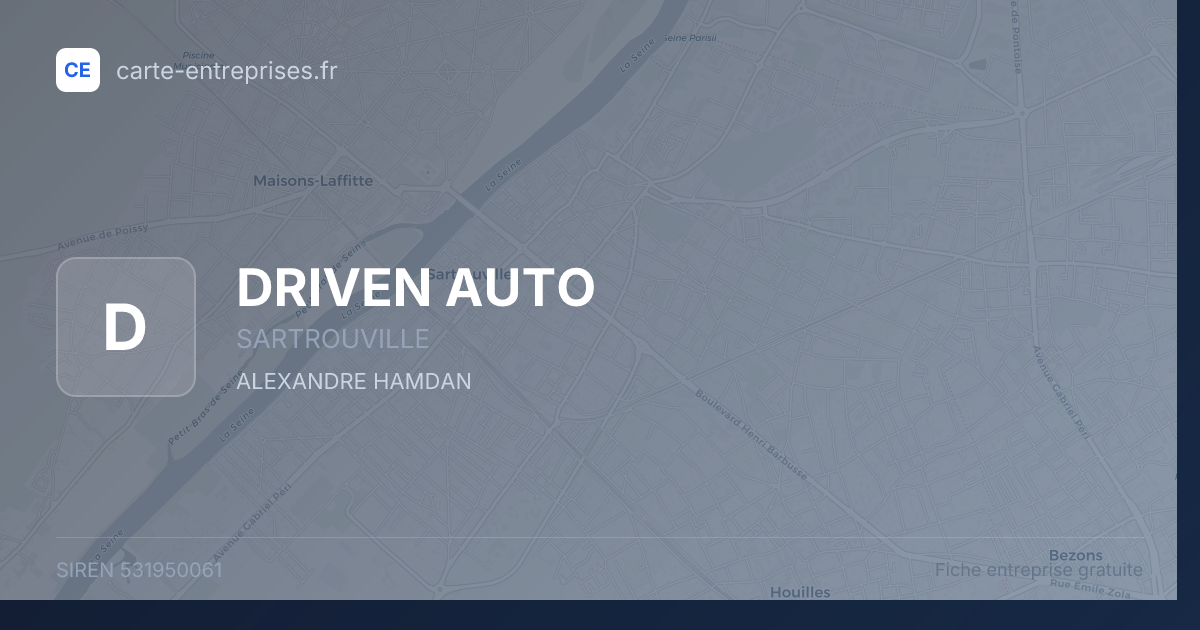 DRIVEN AUTO — 531950061 — fiche entreprise
