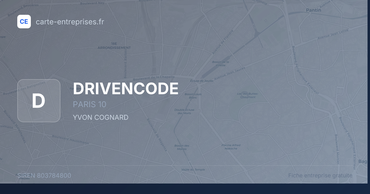 DRIVENCODE — 803784800 — fiche entreprise