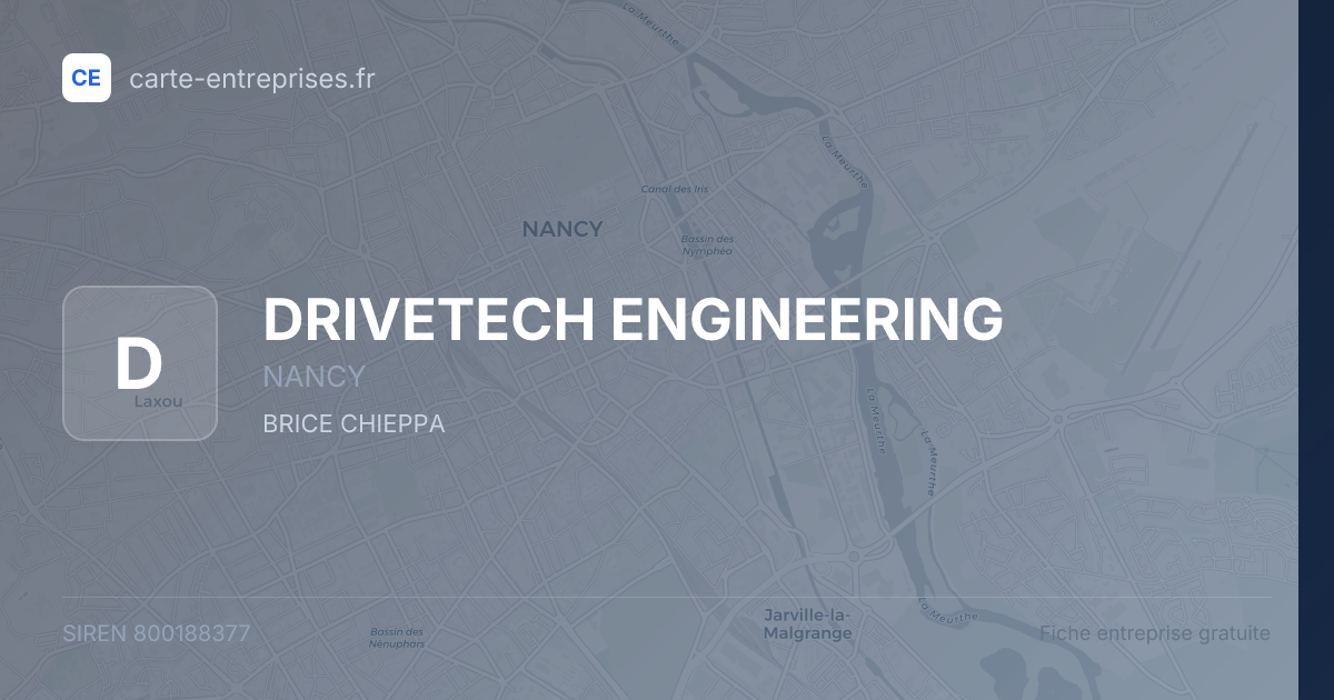 DRIVETECH ENGINEERING — 800188377 — fiche entreprise