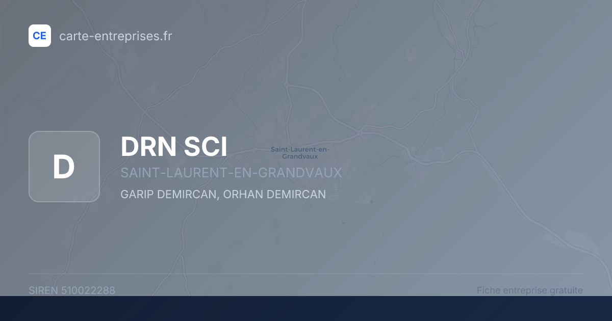 DRN SCI — 510022288 — fiche entreprise