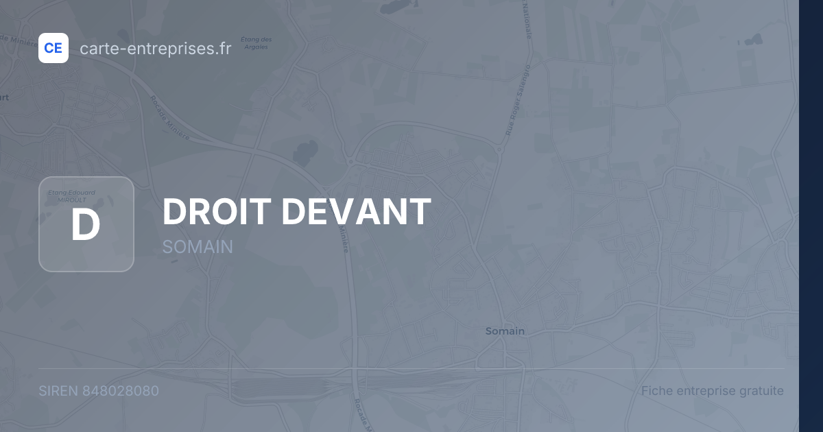 DROIT DEVANT — 848028080 — fiche entreprise