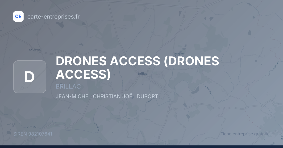 DRONES ACCESS — 982107641 — fiche entreprise