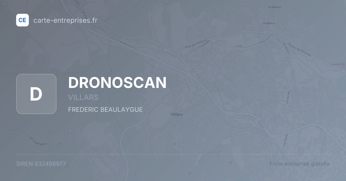 DRONOSCAN — 832488977 — fiche entreprise