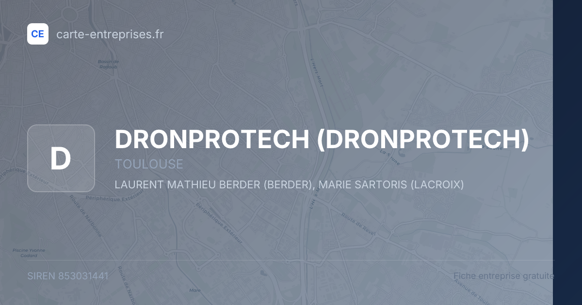DRONPROTECH — 853031441 — fiche entreprise