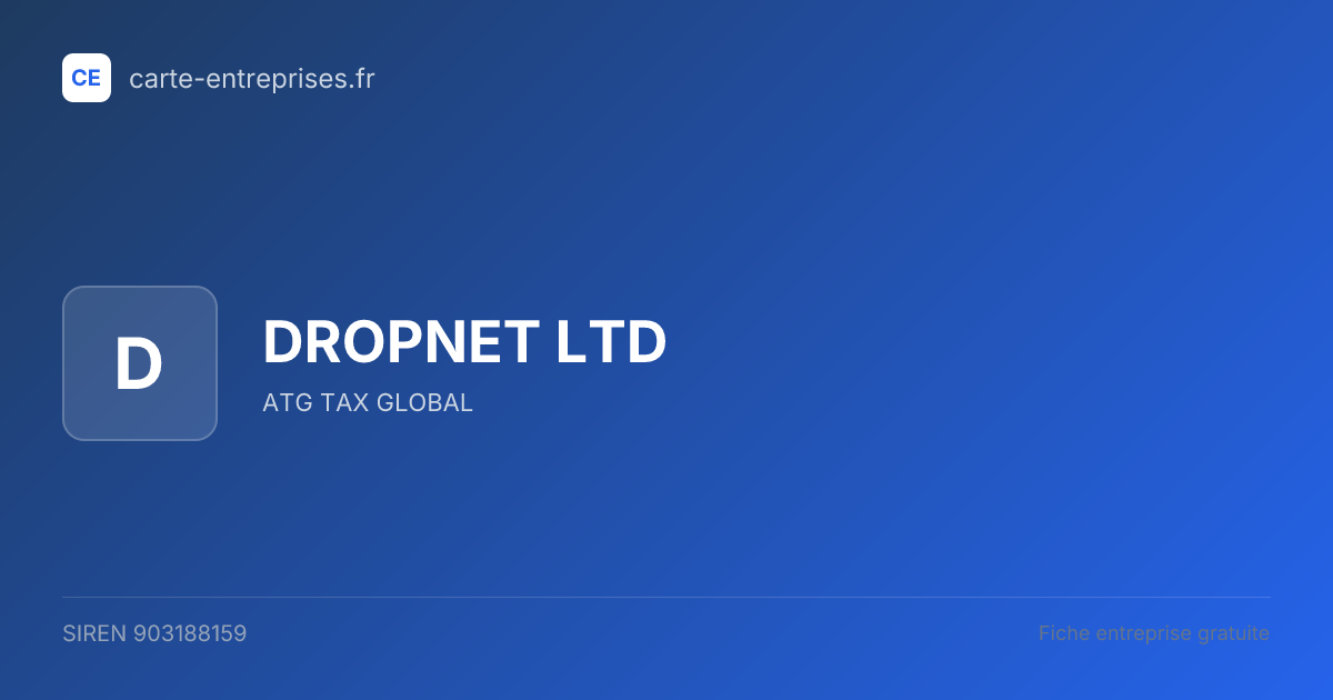 DROPNET LTD — 903188159 — fiche entreprise