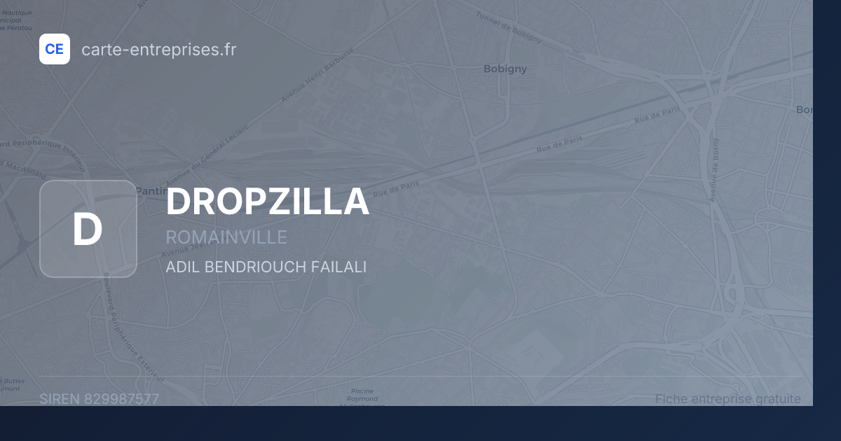 DROPZILLA — 829987577 — fiche entreprise
