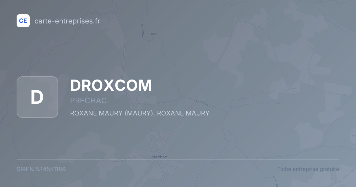 DROXCOM — 534551189 — fiche entreprise