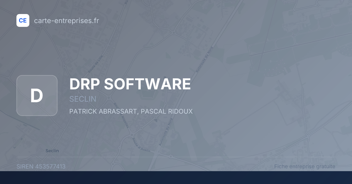 DRP SOFTWARE — 453577413 — fiche entreprise