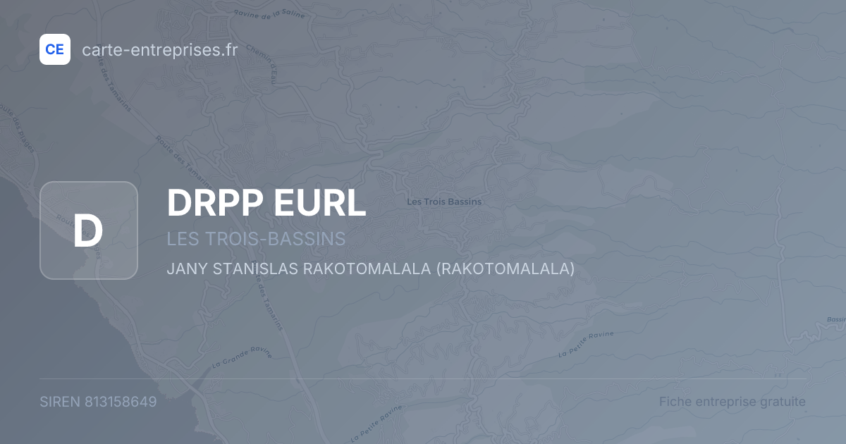DRPP EURL — 813158649 — fiche entreprise