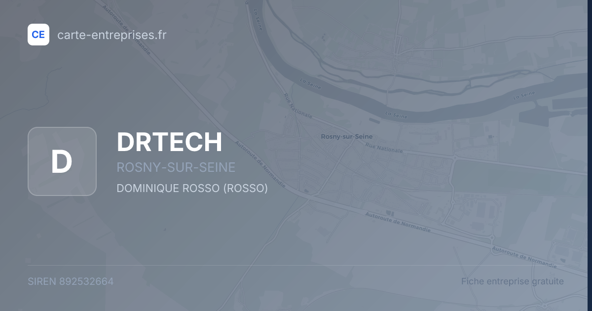 DRTECH — 892532664 — fiche entreprise
