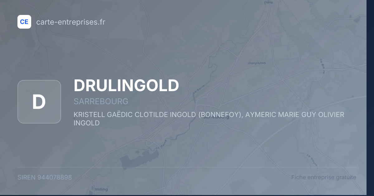 DRULINGOLD — 944078898 — fiche entreprise