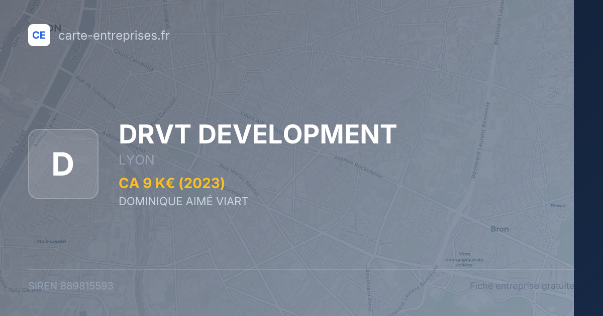 DRVT DEVELOPMENT — 889815593 — fiche entreprise