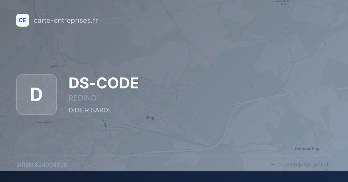 DS-CODE — 824094890 — fiche entreprise