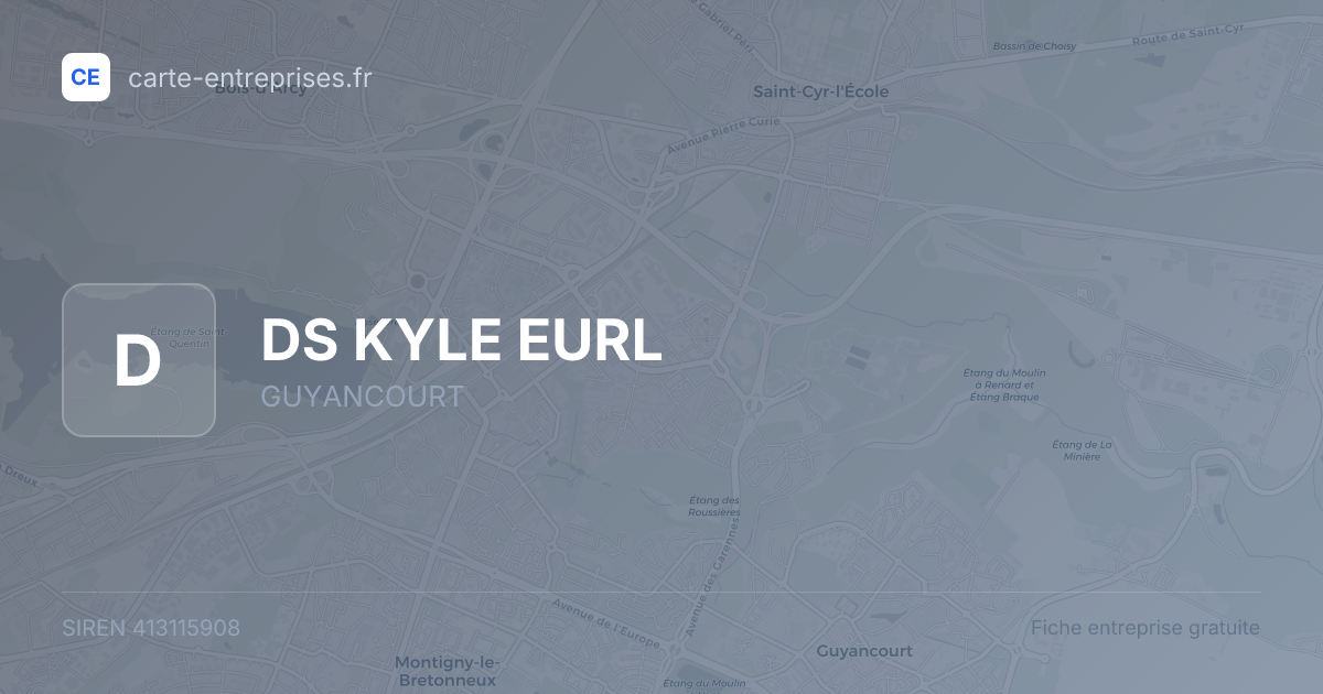 DS KYLE EURL — 413115908 — fiche entreprise