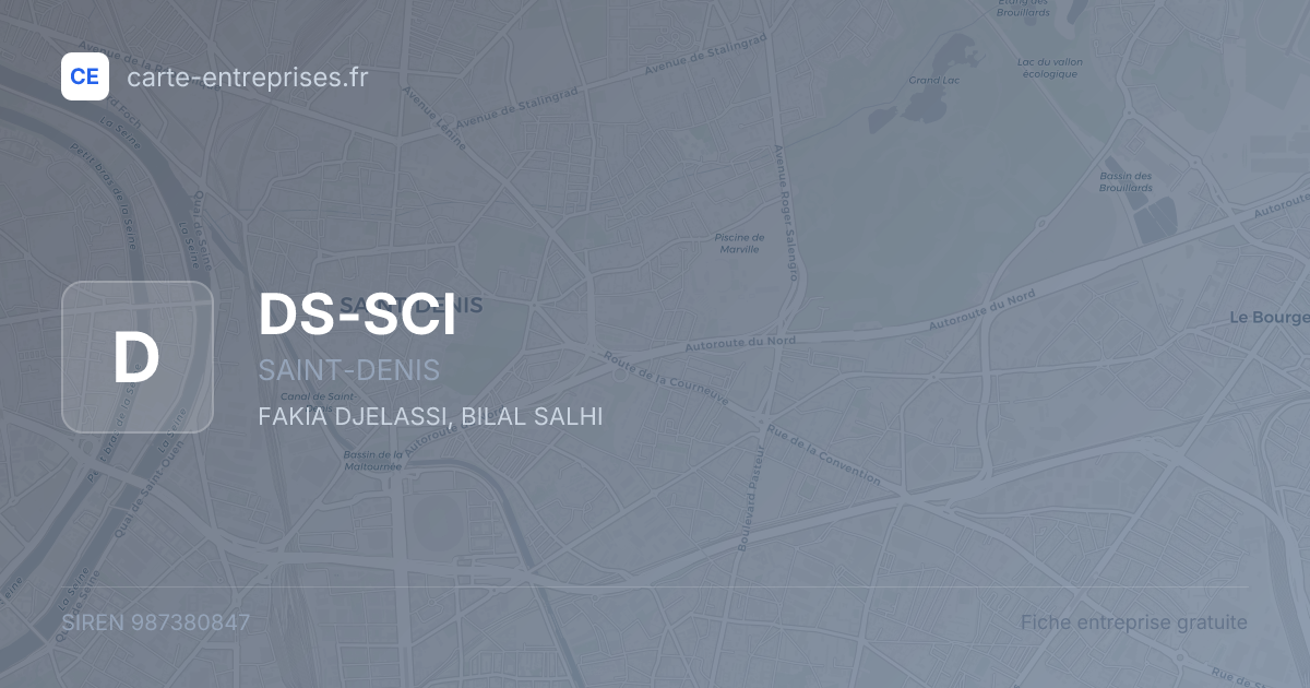 DS-SCI — 987380847 — fiche entreprise
