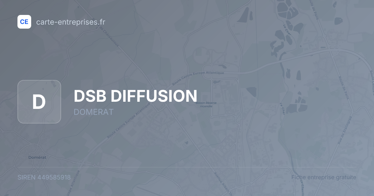 DSB DIFFUSION — 449585918 — fiche entreprise