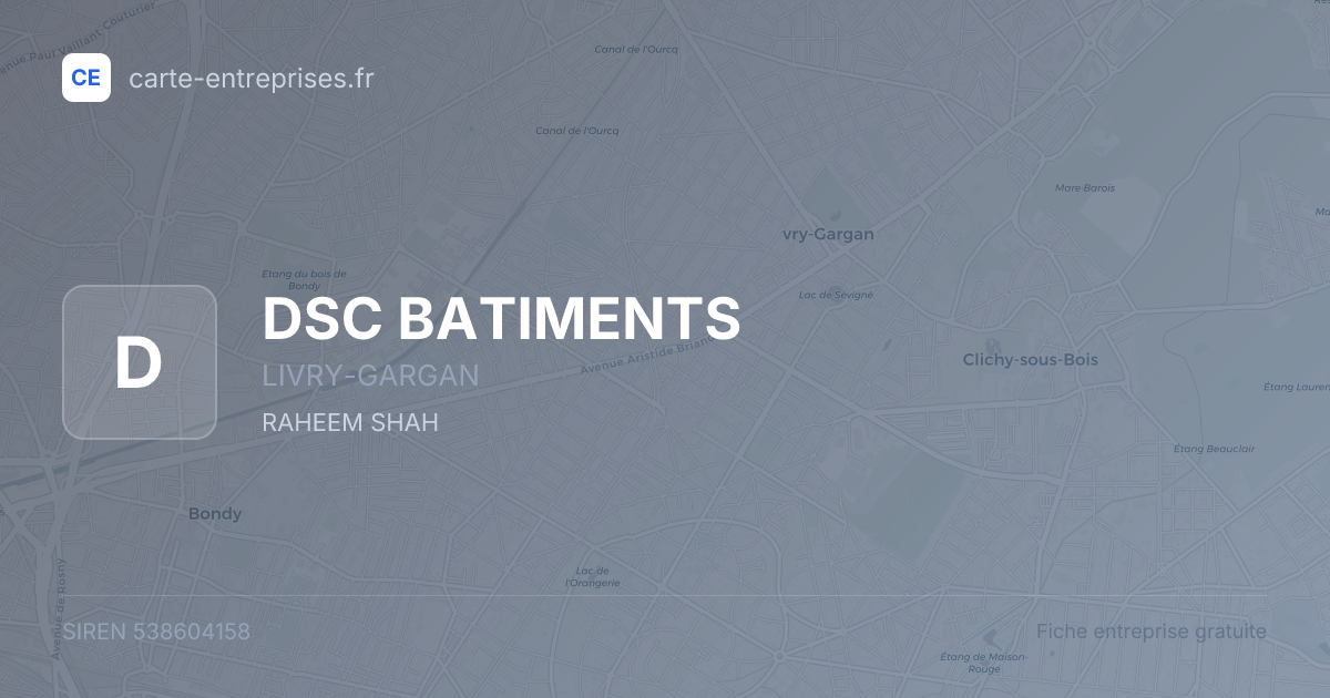 DSC BATIMENTS — 538604158 — fiche entreprise