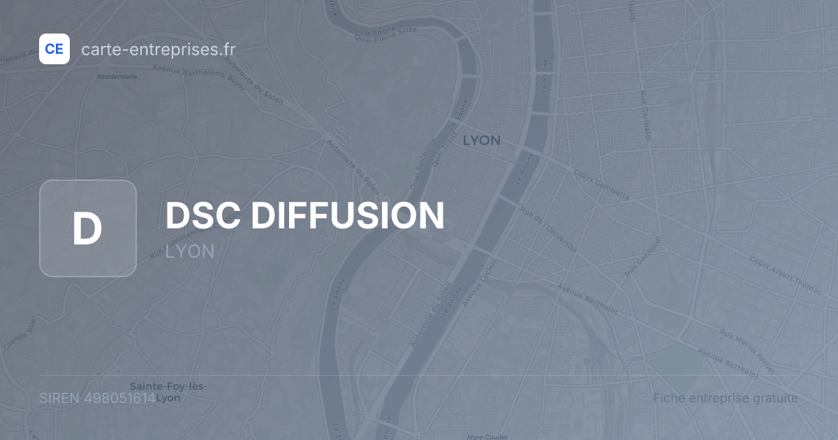 DSC DIFFUSION — 498051614 — fiche entreprise