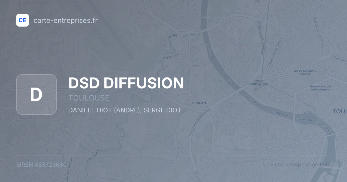 DSD DIFFUSION — 483723680 — fiche entreprise