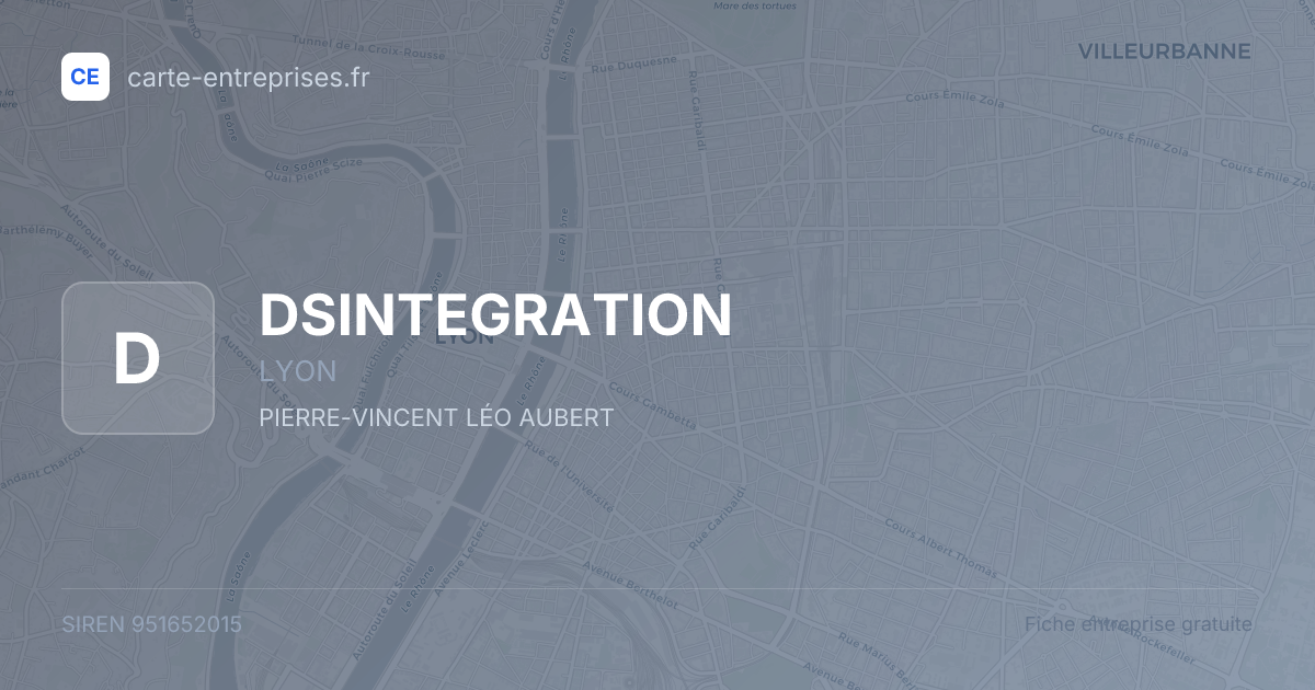 DSINTEGRATION — 951652015 — fiche entreprise