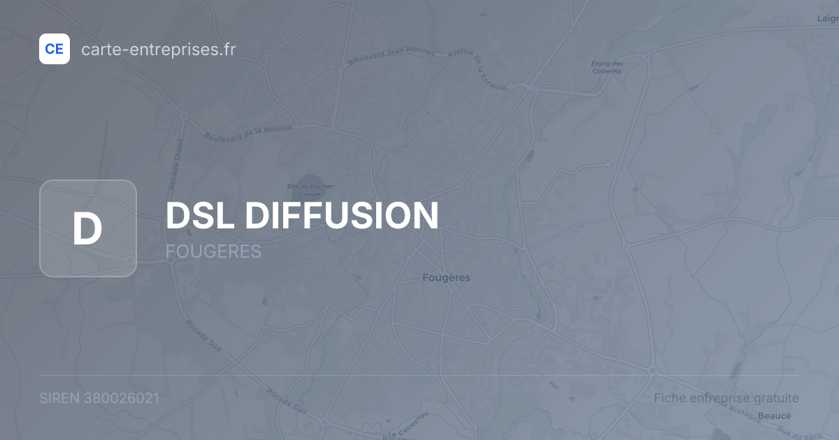 DSL DIFFUSION — 380026021 — fiche entreprise