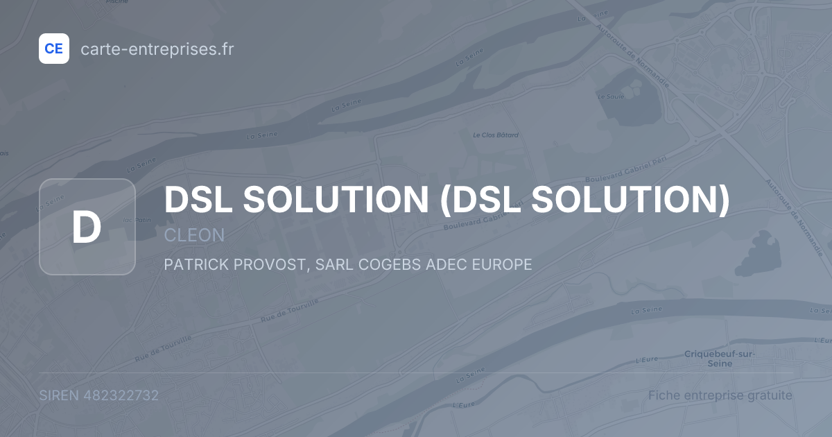 DSL SOLUTION — 482322732 — fiche entreprise