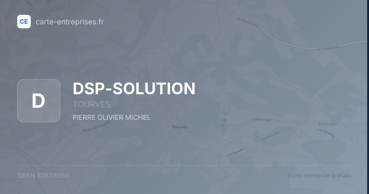 DSP-SOLUTION — 829315555 — fiche entreprise