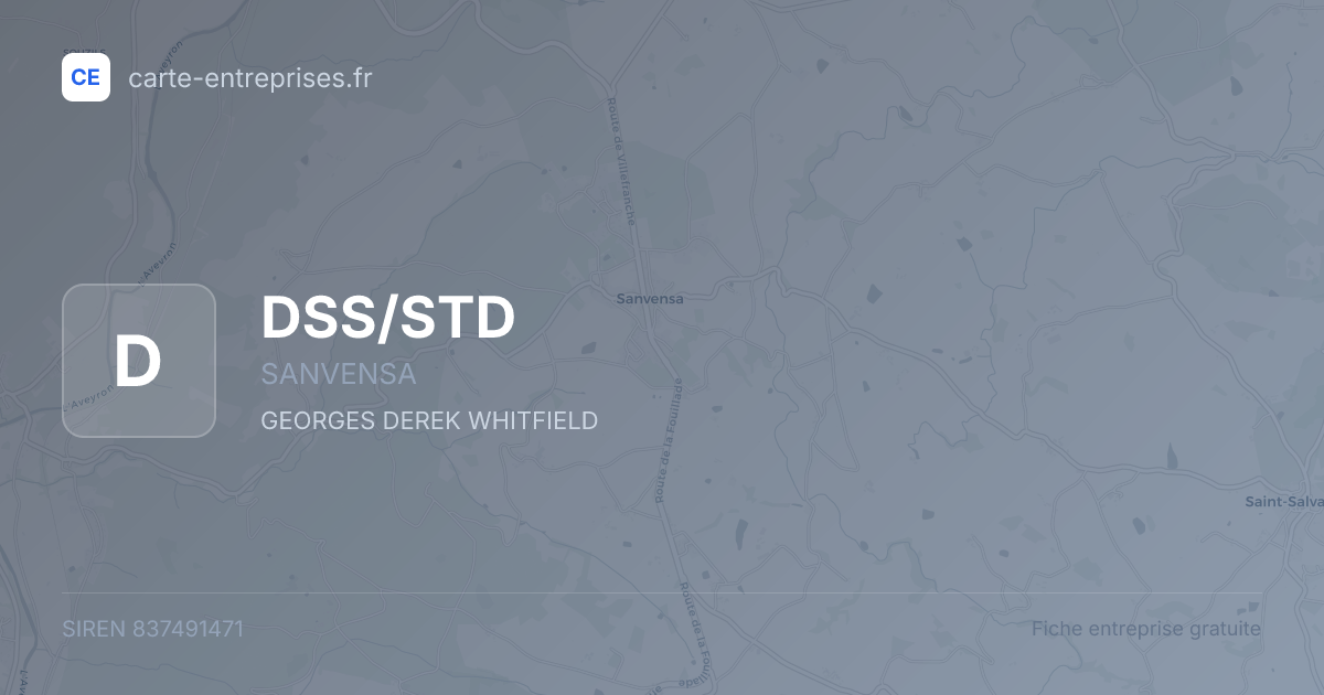 DSS/STD — 837491471 — fiche entreprise