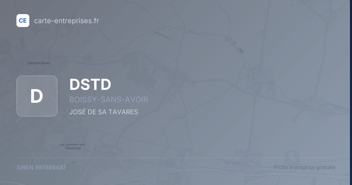 DSTD — 981998487 — fiche entreprise