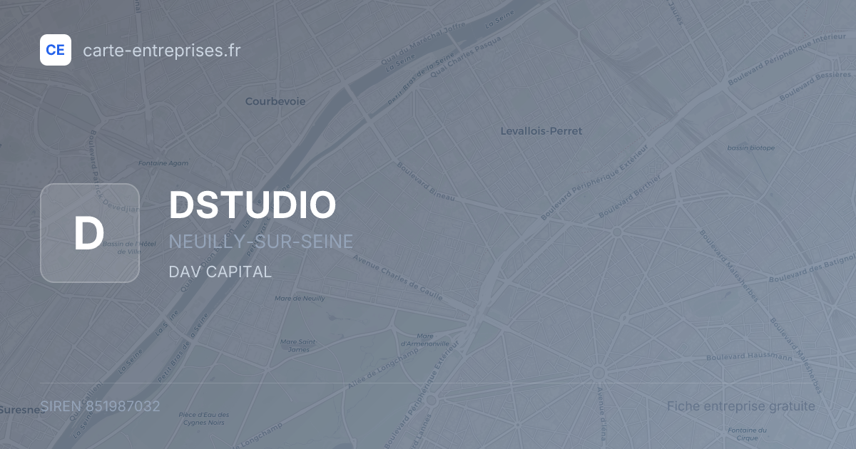 DSTUDIO — 851987032 — fiche entreprise