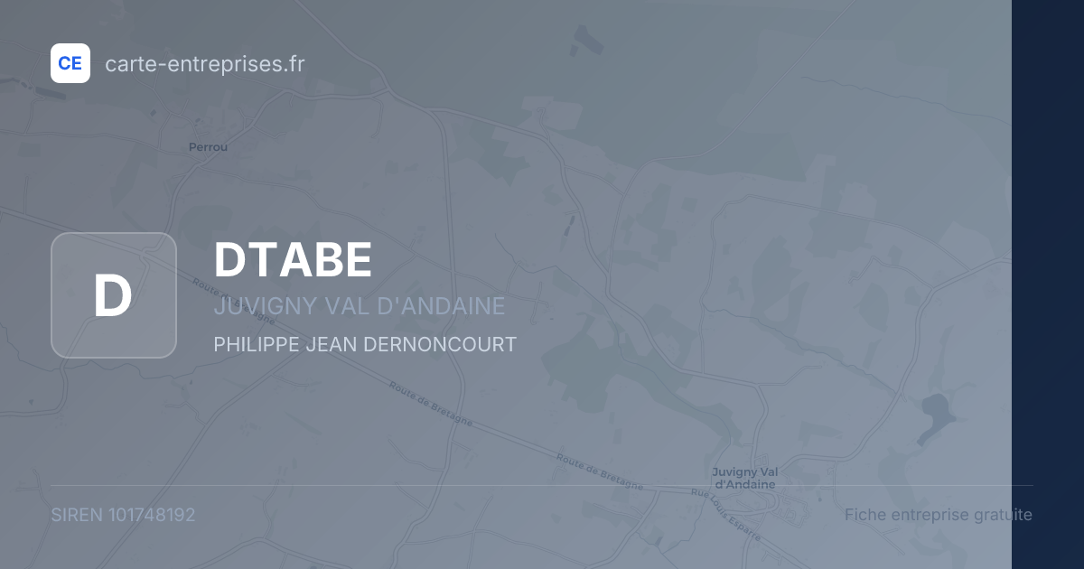 DTABE — 101748192 — fiche entreprise