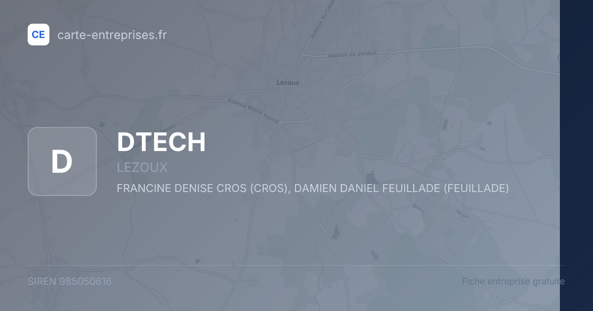 DTECH — 985050616 — fiche entreprise
