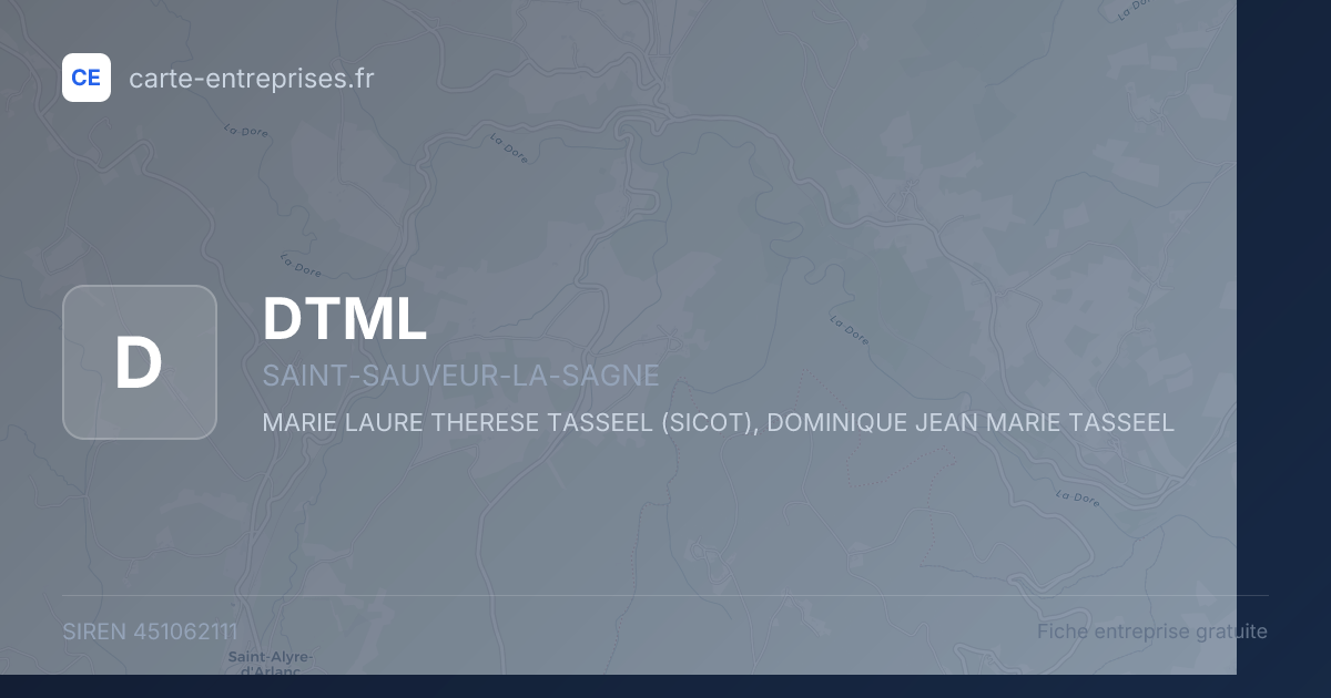 DTML — 451062111 — fiche entreprise
