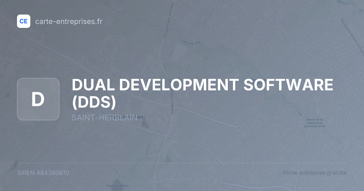 DUAL DEVELOPMENT SOFTWARE (DDS) — 484390810 — fiche entreprise