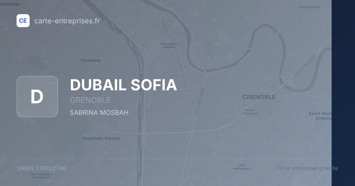 DUBAIL SOFIA — 519902746 — fiche entreprise