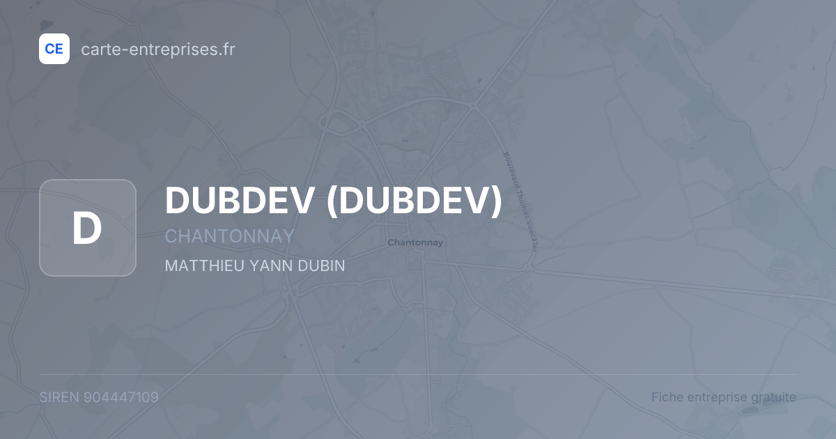DUBDEV — 904447109 — fiche entreprise