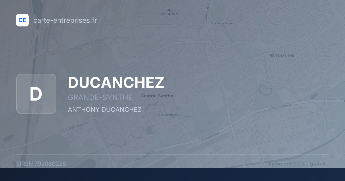 DUCANCHEZ — 792080228 — fiche entreprise