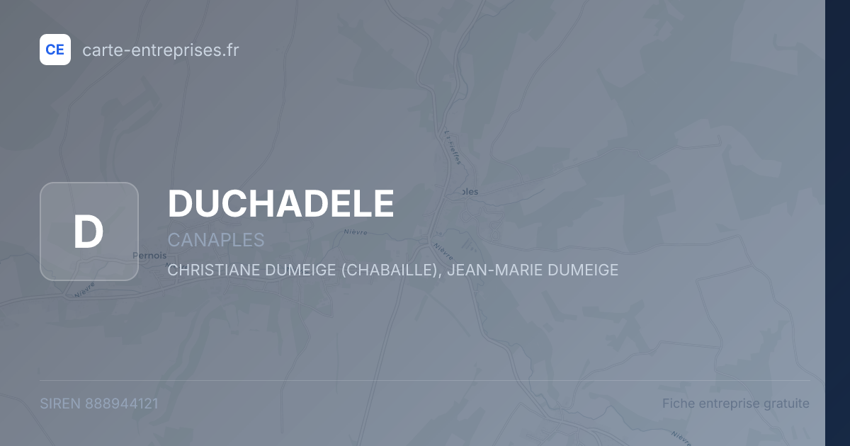 DUCHADELE — 888944121 — fiche entreprise