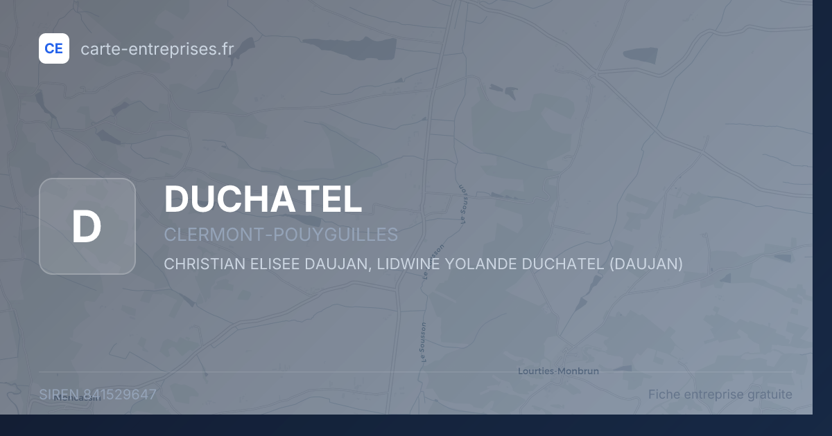 DUCHATEL — 841529647 — fiche entreprise