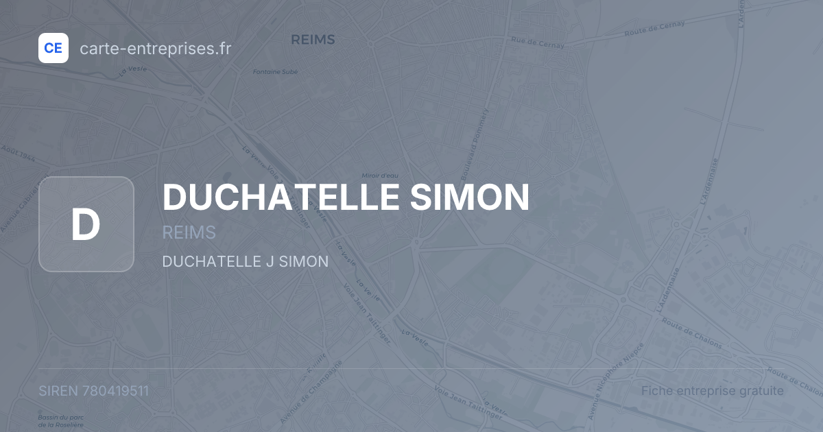 DUCHATELLE SIMON — 780419511 — fiche entreprise