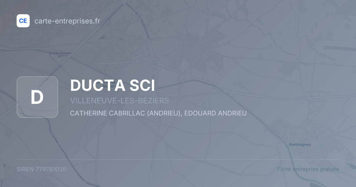 DUCTA SCI — 779781038 — fiche entreprise