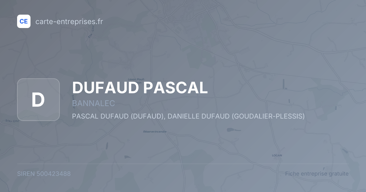 DUFAUD PASCAL — 500423488 — fiche entreprise